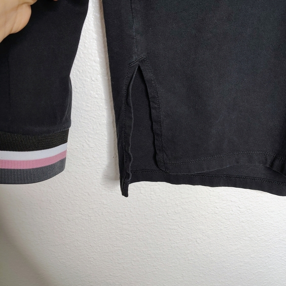 ASOS Black Cotton Long Sleeve Crew neck Shirt Sz Large - Picture 7 of 12